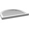 Ekena Millwork Round Top Surface Mount PVC Gable Vent w/ 2"W x 2"P Brickmould Sill Frame, 28"W x 24"H GVPRT28X2403SN - alternate 2
